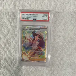 Adventurer's Discovery TG23 SWSH11 Lost Origin Full Art Holo ENG PSA 8 - Image 1