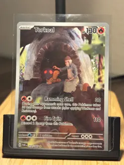 Pokemon Torkoal 172/167 SV06 Twilight Masquerade Holo Illustration Rare 130 HP - Image 1