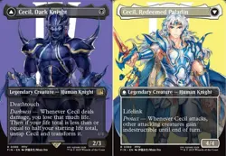 1x Cecil, Dark Knight - Foil - Borderless Light Play MTG Magic - Kid Icarus - - Image 1