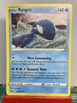 Kyogre 036/159 Cosmos Holo Promo Pokemon TCG Crown Zenith - PACK FRESH! - - Image 1
