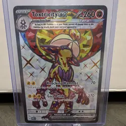 Pokemon TCG SV04 Paradox Rift Toxtricity ex Ultra Rare Full Art Holo #227/182 - Image 1