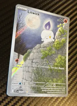 Pokemon TCG Litwick #101/086 Illustration Rare Holo - 2025 White Flare NM - Image 2