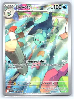 Pokemon Dewott Illustration Rare SV White Flare 106/086 - Image 1