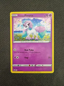 Galarian Ponyta SWSH013 Holo Pokemon 25th Anniversary General Mills Promo LP - Image 1