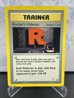 POKEMON ROCKET'S HIDEOUT 63/64 TRAINER NEO REVELATION GENGAR - Image 1