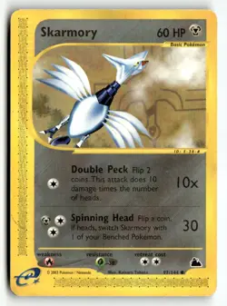 Skarmory 97/144 Common Skyridge Pokemon Moderately Played - Image 1