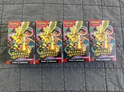Pokemon TCG Ascended Heros Booster Bundle Factory Sealed Lot Of 4 - Image 1
