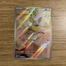Pokemon TCG Me02 Phantasmal Flames Yamper 099/094 IR Holo EN 70 HP - Image 1