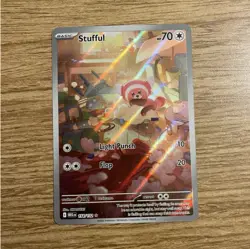 The Pokemon Company Pokemon TCG Me01 Stufful 154/132 IR Holo EN 70 HP - Image 1