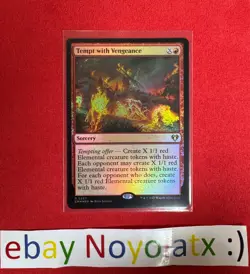 1x FOIL NM MTG Tempt with Vengeance - CMM - Image 1