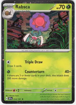 Rabsca (Cosmos Holo) l014/191 Promo Misc Products Pokemon Cosmos NM - Image 1