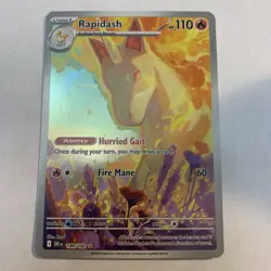 Rapidash 189/182 Sv10: Destined Rivals Holo Rare Pokemon TCG NM Condition - Image 1