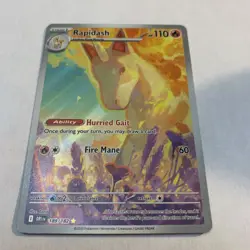 Rapidash 189/182 Sv10: Destined Rivals Holo Rare Pokemon TCG NM Condition - Image 2