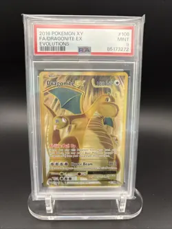 Pokemon TCG Dragonite Ex 106/108 Full Art XY Evolutions PSA 9 - Image 1