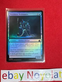 1x FOIL NM MTG Persistent Petitioners - Ravnica Remastered - Image 1