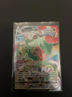 Pokemon TCG Rayquaza VMAX Crown Zenith Holo Ultra Rare - Image 1