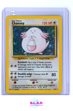 CHANSEY POKEMON 3/102 1999 BASE SET HOLO ENGLISH - Image 1