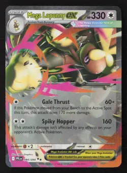 Mega Lopunny ex Double Rare Holofoil PFL 084/094 NM Pokemon TCG - Image 1