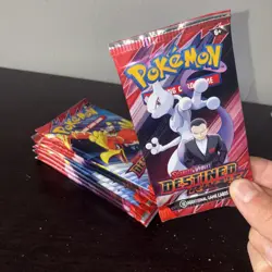 Pokemon TCG Destined Rivals Booster Pack Lot of (10) Factory Sealed - Image 1