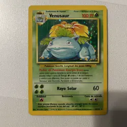 Pokemon Venusaur Holo Rare 15/102 Base Set Spanish 1999 - decent condition - Image 1