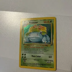 Pokemon Venusaur Holo Rare 15/102 Base Set Spanish 1999 - decent condition - Image 2