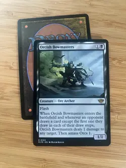 Orcish Bowmasters MTG sticker playtest cEDH - Image 1