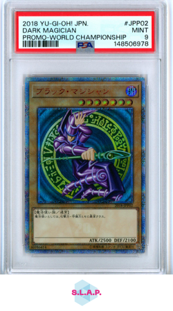DARK MAGICIAN PROMO-WORLD CHAMPIONSHIP YU-GI-OH! JAPANESE PROMO 2018 JPP02 PSA 9 - Image 1