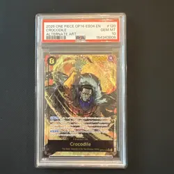 2026 One Piece OP14-EB04 EN Alternate Art #120 Crocodile PSA 10 GEM MINT - Image 1