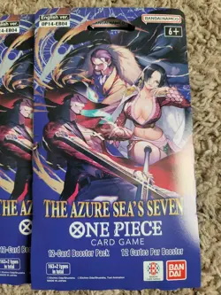 One Piece TCG The Azure Sea’s Seven OP-14 Sleeved Booster Pack - SEALED LOT OF 5 - Image 2