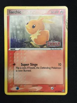 Torchic 67/108 Reverse Holo Power Keepers Heavily Played Pokemon Card - Image 1