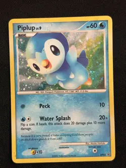 Piplup DP03 Holo Diamond and Pearl Promos Heavily Played Pokemon Card - Image 1