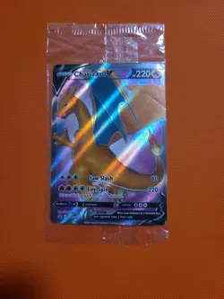 Charizard V SWSH050 Promo Full Art Pokemon Champions Path ETB Card Sealed NM - Image 1