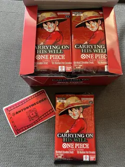 One Piece Card Game – Carrying On His Will unsealed Box 24 packs - Image 1