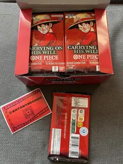 One Piece Card Game – Carrying On His Will unsealed Box 24 packs - Image 2