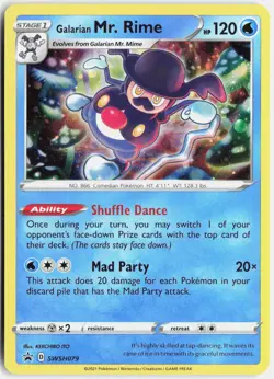Galarian Mr. Rime - Promo Holo SWSH: Sword & Shield Promo Cards SWSH079 LP-NM - Image 1