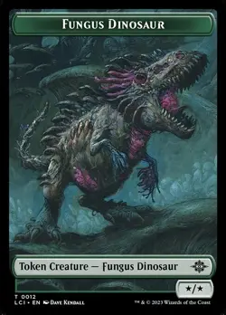 x4 Fungus Dinosaur Token FOIL #12 | LCI The Lost Caverns of Ixalan | MTG - Image 1