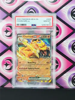 Pokemon MEW EN-151 Charizard ex Ultra Rare 006 PSA 10 GEM MINT Ships Fast!!! - Image 1