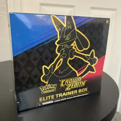 Pokemon TCG Sword & Shield Crown Zenith ETB Elite Trainer Box Factory Sealed- - Image 1