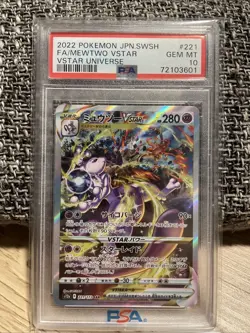 2022 Pokemon JPN SWSH VSTAR Universe Charizard and Mewtwo PSA 10 - Image 2