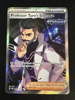 Professor Turo's Scenario 240/182 Pokemon Paradox Rift Ultra Rare Full Art NM - Image 1