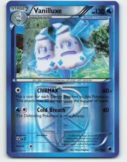 2013 Pokemon, Plasma Freeze, #29/116 Vanilluxe (Team Plasma), Reverse Holo Rare - Image 1
