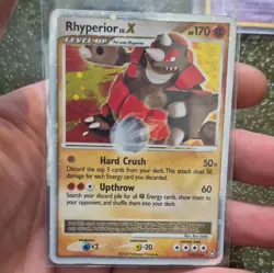 Pokemon TCG Rhyperior LV.X Legends Awakened Ultra Rare Holo 145/146 2008 - Image 1