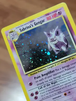 Pokemon TCG Sabrina's Gengar Gym Heroes 14/132 Unlimited Holo Rare LP - Image 2