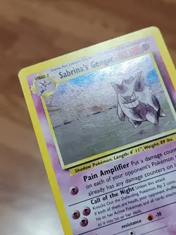 Pokemon TCG Sabrina's Gengar Gym Heroes 14/132 Unlimited Holo Rare LP - Image 3