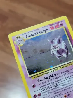 Pokemon TCG Sabrina's Gengar Gym Heroes 14/132 Unlimited Holo Rare LP - Image 4