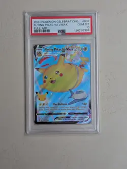 PSA 10 Pokemon Flying Pikachu VMAX 2021 Celebration 007/025 - Image 1