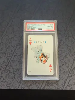 GEM MINT Pokemon: Seaking 4 Of Hearts #119 Silver P/C 2000 RARE - PSA 10 - E114 - Image 1