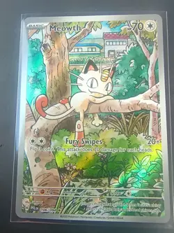 Meowth - Illustration Rare - Phantasmal Flames - Pokemon TCG NM - Image 1