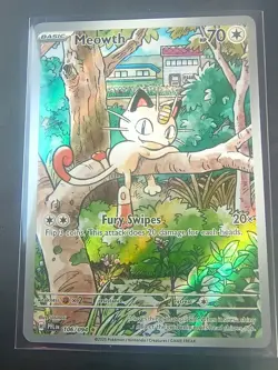 Meowth - Illustration Rare - Phantasmal Flames - Pokemon TCG NM - Image 3
