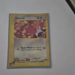 Pokemon TCG Spearow 130/165 Expedition Base Set Common Reverse Holo English 2002 - Image 1